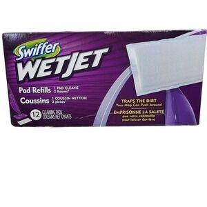 Swiffer WetJet Pad Refills 12 Count White All In One Power‎ Mop Replacement Pads